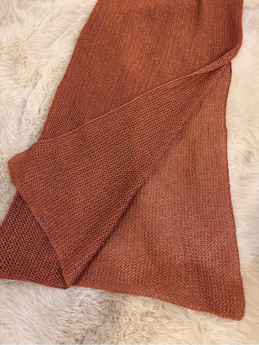 Victoria's Secret Rust Knit Maxi Coverup - Picture 2 of 8